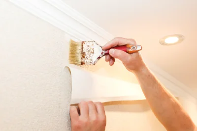 Pose de papier peint à Névian — revêtements muraux et toiles de verre